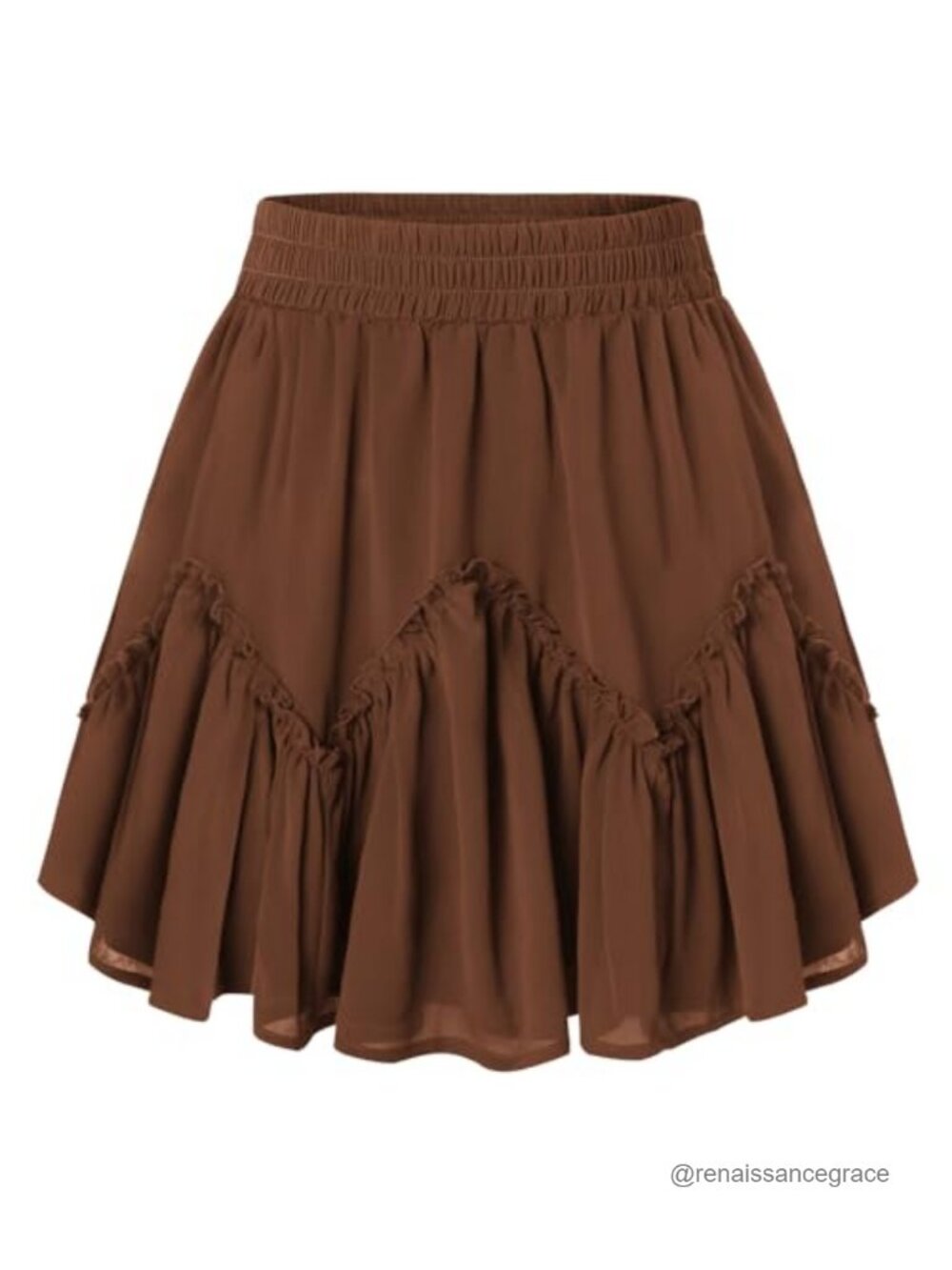 Women's Mini Chiffon Skirt with Pockets Renaissance Pirate A-Line